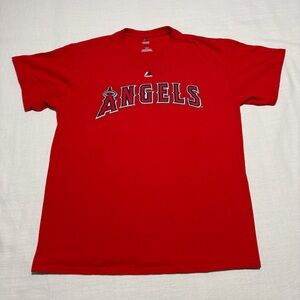Men’s Majestic Los Angeles Angels Mike Trout T-Shirt Jersey